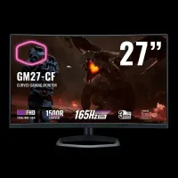ECRAN COOLER MASTER GM27 - 27" CURVED FHD - 165 MHZ - DALL VA - AMD FREESYNC- BLACK