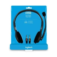 LOGITECH H110 - STEREO - JACK 3.5 MM - MICRO AJUSTABLE - ARCEAU RÉGLABLE - COMPATIBLE PC MAC - LÉGER