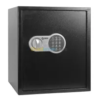 COFFRE FORT SE-S40EV - ACIER DURABLE - 40x32x42 cm - PANNEAU ÉLECTRONIQUE - SÉCURITÉ MAXIMALE -NOIR
