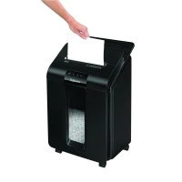 FELLOWES DESTRUCTEUR DOCUMENTS AUTOMAX 100M - 23 LITRES - COUPE CROISÉE P-4 - AGRAFES - TROMBONESES