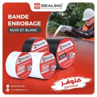 BANDE ENROBAGE NOIR / BLANC