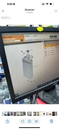 (echangeur air air neuf 98 247 422 80 (Radiateur de turbo