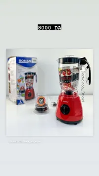 Robot Blender Sonashi Multifonction 2En1 350W 1.5L  Rouge