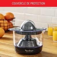 Presse-agrume Moulinex électrique, Double rotation,- 0.45 L, Ultra Compact PC120870 Noir
