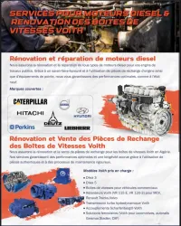 Maintenance moteur boite vitesse engins 