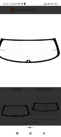 Lunette arrière alto