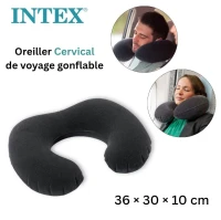 Oreiller Cervical De Voyage Gonflable pour Avion Voiture et Bureau Intex - وسادة سفر