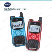 Talkies Walkies Enfant VTECH Kidi Talkie Explorer 8 en 1 Portée 200 m avec Lampe Torche 572505