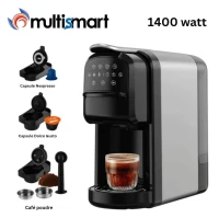 Machine À Café 4 En 1 Multi capsules et Poudre 20 Bar 1400W MULTISMART - ماكينة قهوة