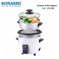Cuiseur a Riz Vapeur 2.8L 1000W SONASHI SRC-328