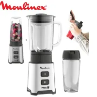 Blender En Verre Et Gourde 2EN1 - 400W 1L Pulseo Moulinex خلاط كهربائي 2 في 1