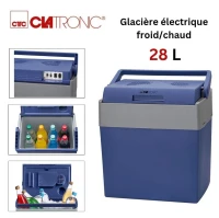 Glacière électrique Portable Chaud et Froid 28L avec Cable Voiture pour Camping et Plage - Clatronic