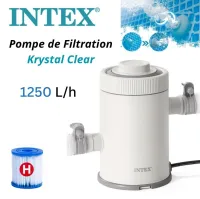 Pompe De Filtration et Epurateur à Cartouche 1250 L/h pour Piscine - INTEX Krystal Clear C330