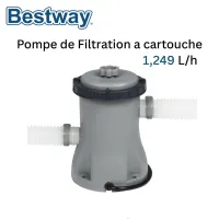 Pompe De Filtration à Cartouche 1,249 L/h 16W Cartouche Type I pour piscine - Bestway