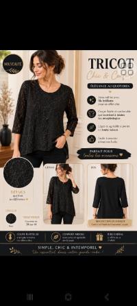 Trico noir brillant classe