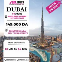 MEGA PROMO DUBAI MOIS DE MAI  A 149.000 DA Seulement 