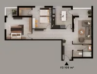 Vente Appartement F3 Oran Bir el djir