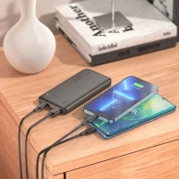 Hoco Power Bank À Charge Rapide Qc 3.0 Ultra-Thin 10000mA