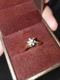 Bague Solitaire or 10 carats diamant canada