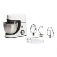 Moulinex Robot Pétrin Pâtissier 1100w 4.6L Blanc QA510110