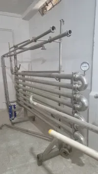 Pasteurisateur tubulaire + cuve mélangeuse 3000l