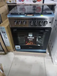 promo cuisinière MAXTOR inox-fonte 4feux ventilé  luxwok