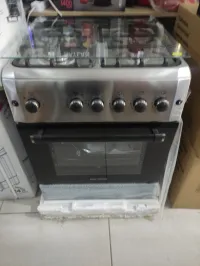 promo cuisinière Bleu-monde inox-fonte 4feux VENTILÉ
