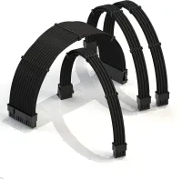 Câble d'extension PSU 30cm LINKUP Noir
