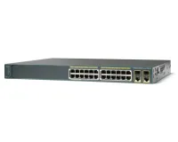 Cisco  Switch 2960-24PC Layer 2 - 24 x 10/100 PoE Ports - 2 x T/SFP - LAN Base Image- Managed