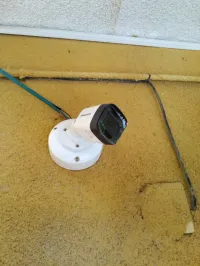 Installation camera de surveillance analogue