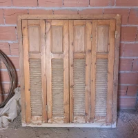 3 fenêtres en bois 