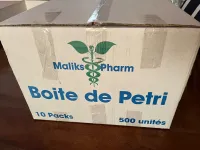 Boites pétri 90 mm maliks pharm
