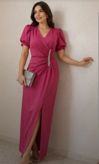 فساتين-robe-longue-fushia-المدية-الجزائر