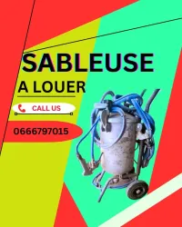 SABLEUSE PRO A LOUER POUR TOUT TRAVAUX PEINTURE ET SABLAGE