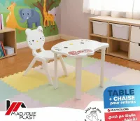 طاولة وكرسي اطفال برسومات كرتونية