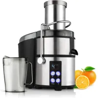 Presse-agrumes HEINRICHS pour fruits et légumes, acier inoxydable 800W, 