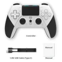  DATA FROG - Manette Sans Fil Bluetooth pour PS4 et PC