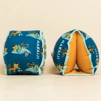 Brassards Decathlon Piscine Bleu Imprimé "Tigre" Intérieur Tissu Enfant 15 -30 kg