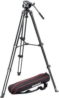 KIT DE TREPIED PRO VIDEO MANFROTTO MVK500AM EN ALUMINIUM NOIR