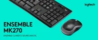 KIT CLAVIER QWERTY+ SOURIS SANS FIL LOGITECH MK270