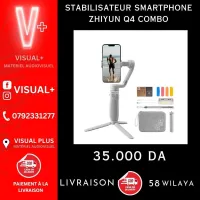 ZHIYUN - Q4 COMBO, Stabilisateur pour smartphone 3 moteurs 