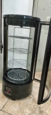 vitrine à dessert ronde