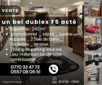Vente Appartement F5 Oran Bir el djir