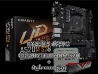 ryzen 5 4650g + Gigabyte A520m S2H + 8GB Ram xpg = PRIX CHBAB