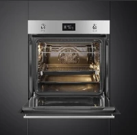 Four SMEG inox pyrolyse rails telescopiques 