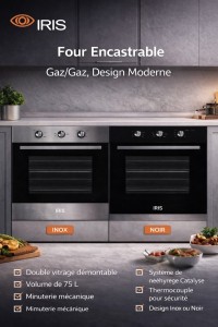 افران-و-أجهزة-الطبخ-four-iris-ibo60g10x-inox-حسين-داي-الجزائر