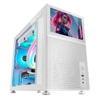 BOITIER MARS GAMING MC-LCD WHITE