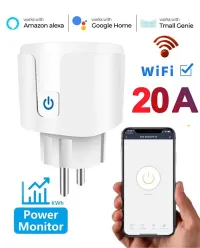 Prise WiFi Intelligente UE 20A, Moniteur D'alimentation 220V
