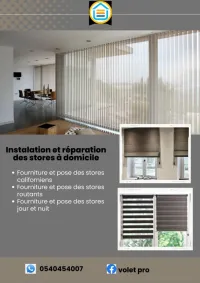 Instalation et réparation des stores à domicile