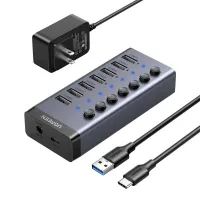HUB UGREEN USB 3.0 A 7PORTS 90307